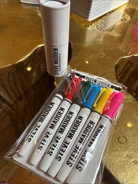 Steve Madden Markers & Colored Pencils with Red, Green, Blue, Yellow, Pink, Blac